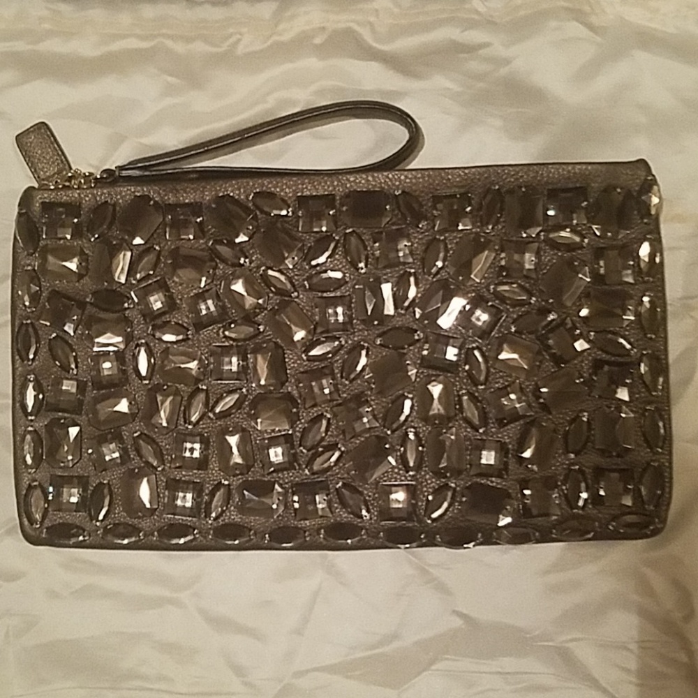 Coach clutch with Swarovski Crystals